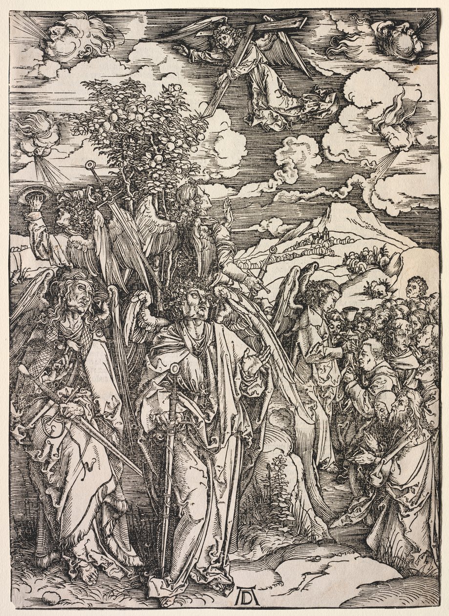 Revelation of St. John: Four Angels Holding up the Winds by Albrecht Dürer
