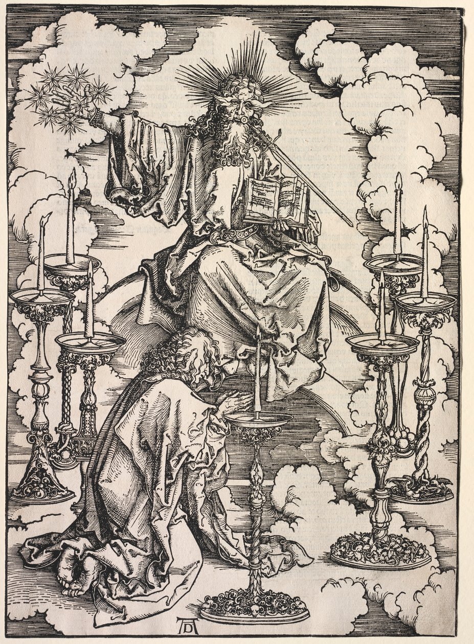 Revelation of St. John: St. John Beholding the Seven Candlesticks by Albrecht Dürer