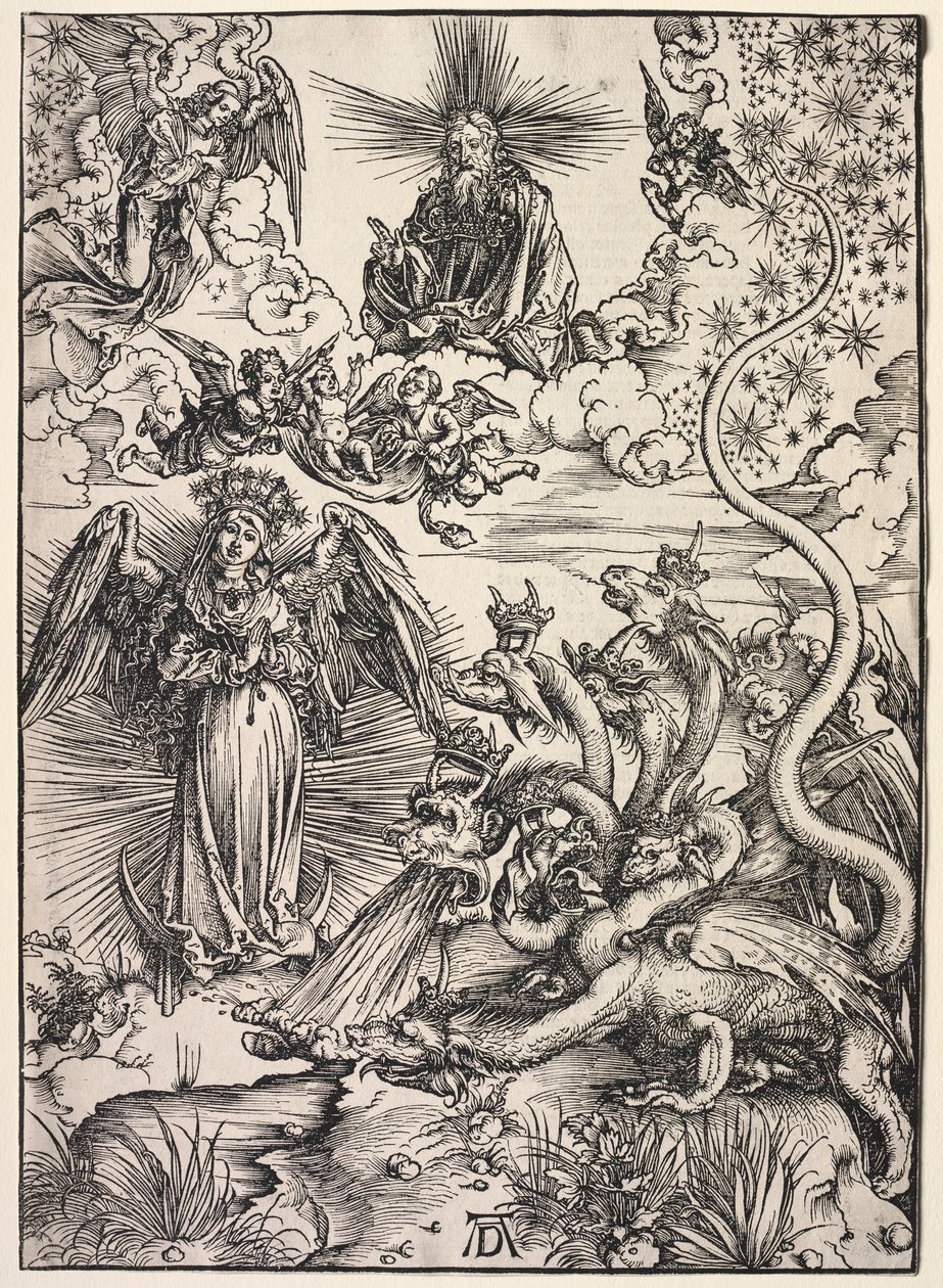 Revelation of St. John: The Woman Clothed with the Sun by Albrecht Dürer