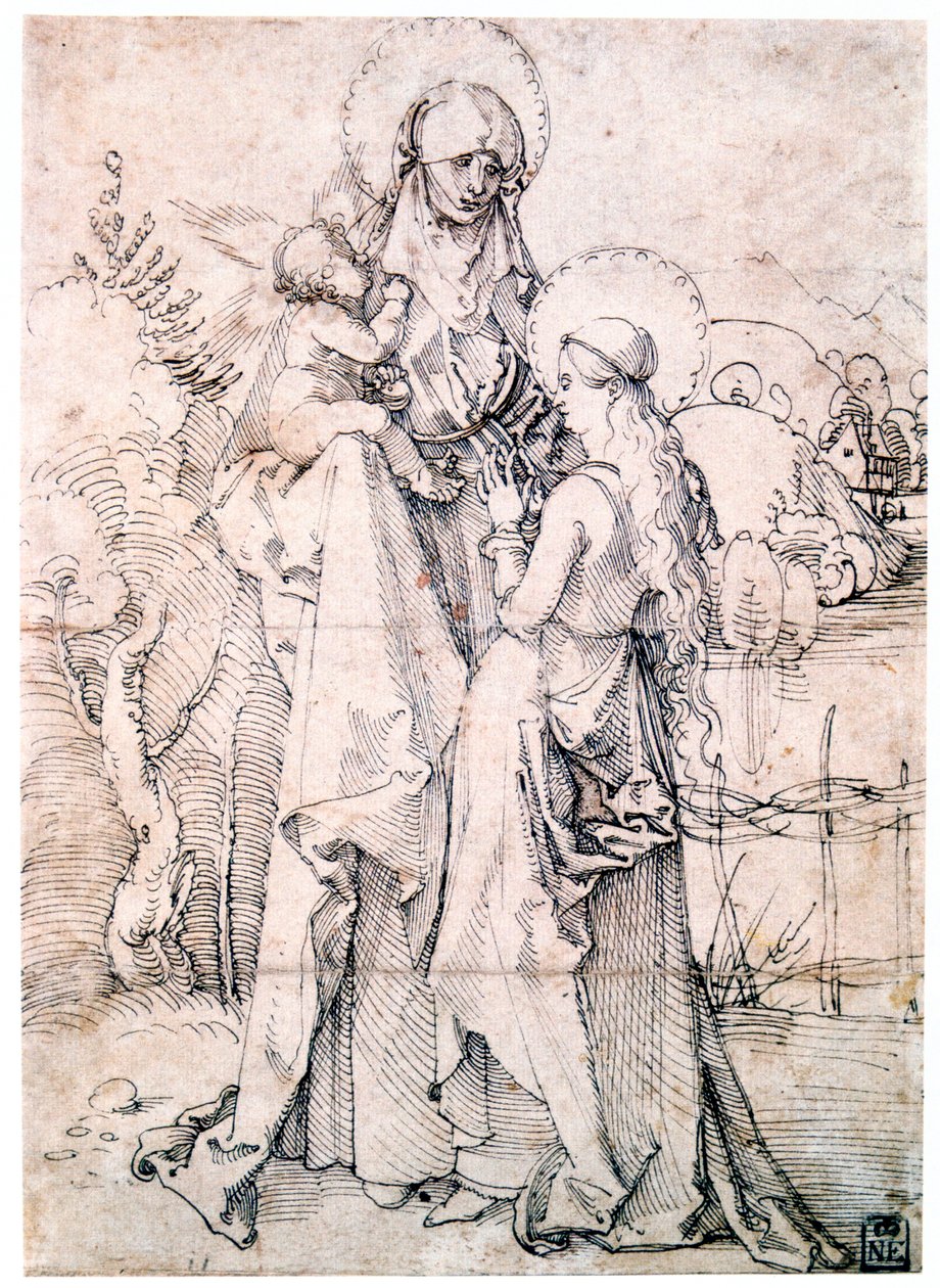 Saint Anne with Child and Virgin Mary, 1500 by Albrecht Dürer