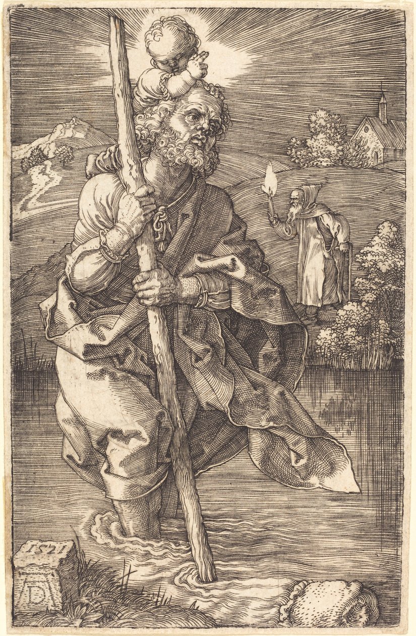 Saint Christopher Facing Right by Albrecht Dürer