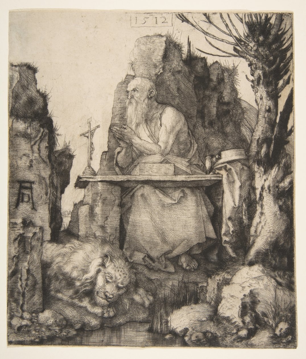 Saint Jerome by the Pollard Willow by Albrecht Dürer