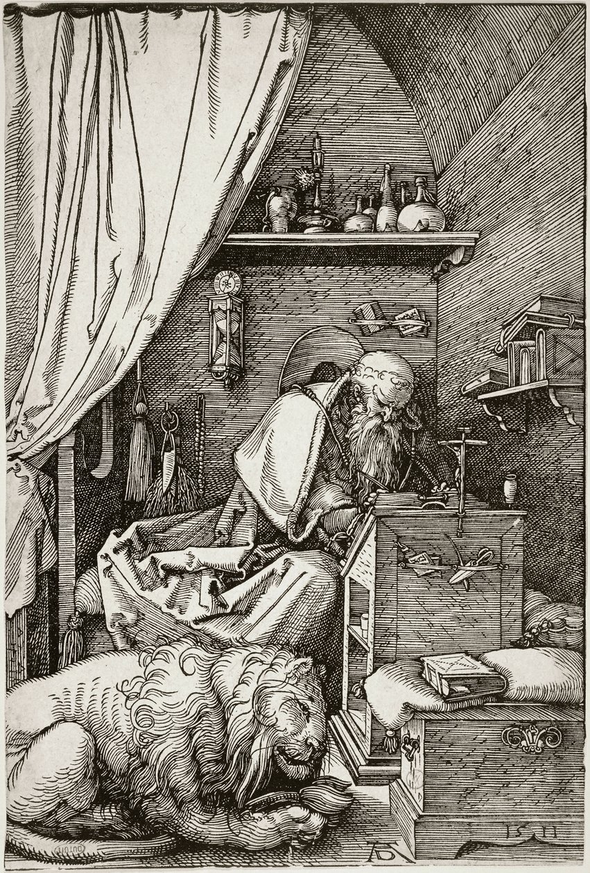 Saint Jerome in His Cell (Bartsch 114) by Albrecht Dürer