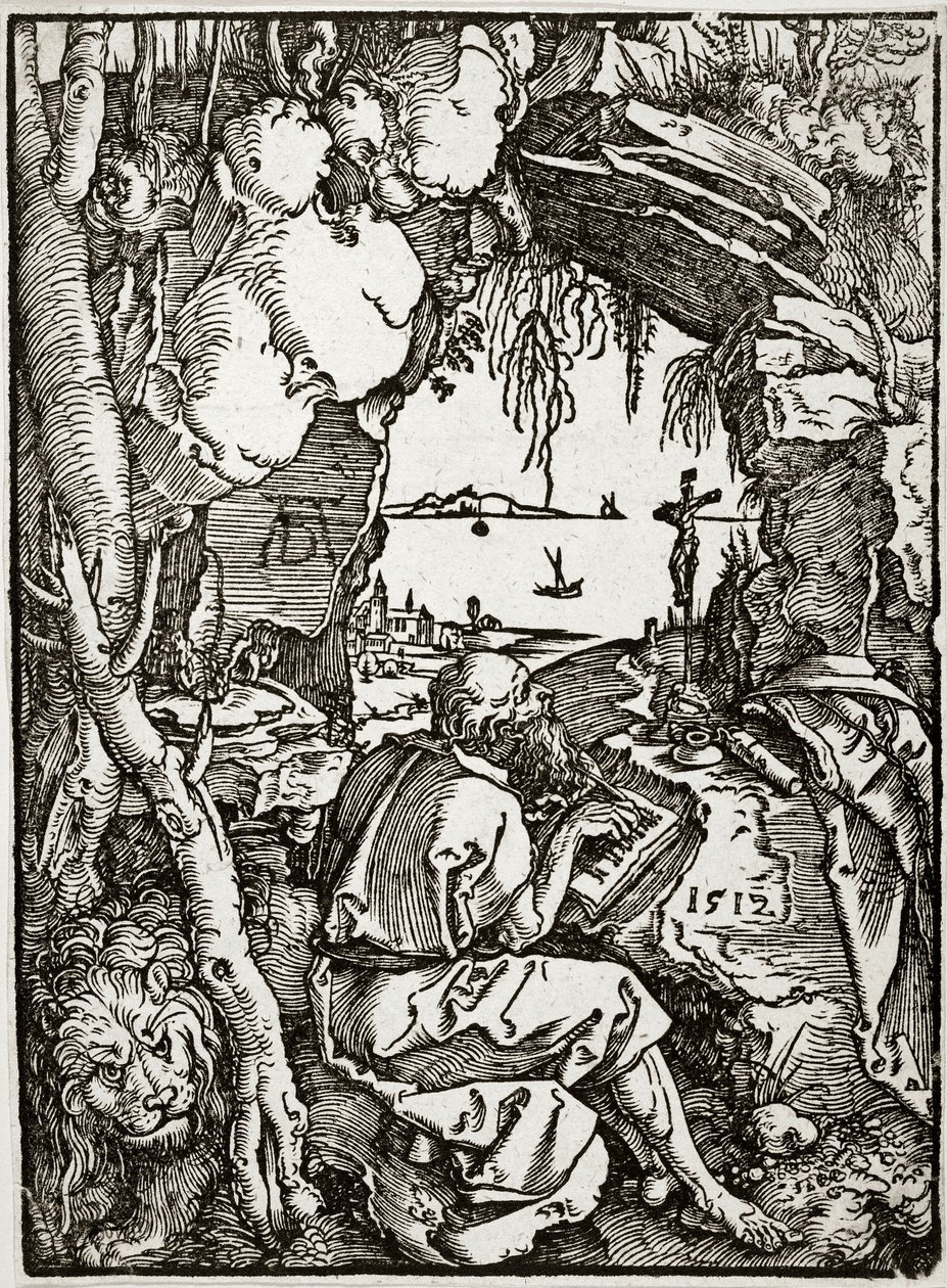 Saint Jerome in a Cave (Bartsch 113) by Albrecht Dürer