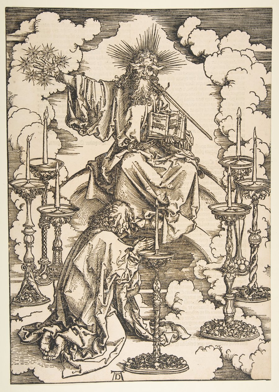 Saint John Beholding the Seven Golden Candlesticks, from The Apocalypse by Albrecht Dürer