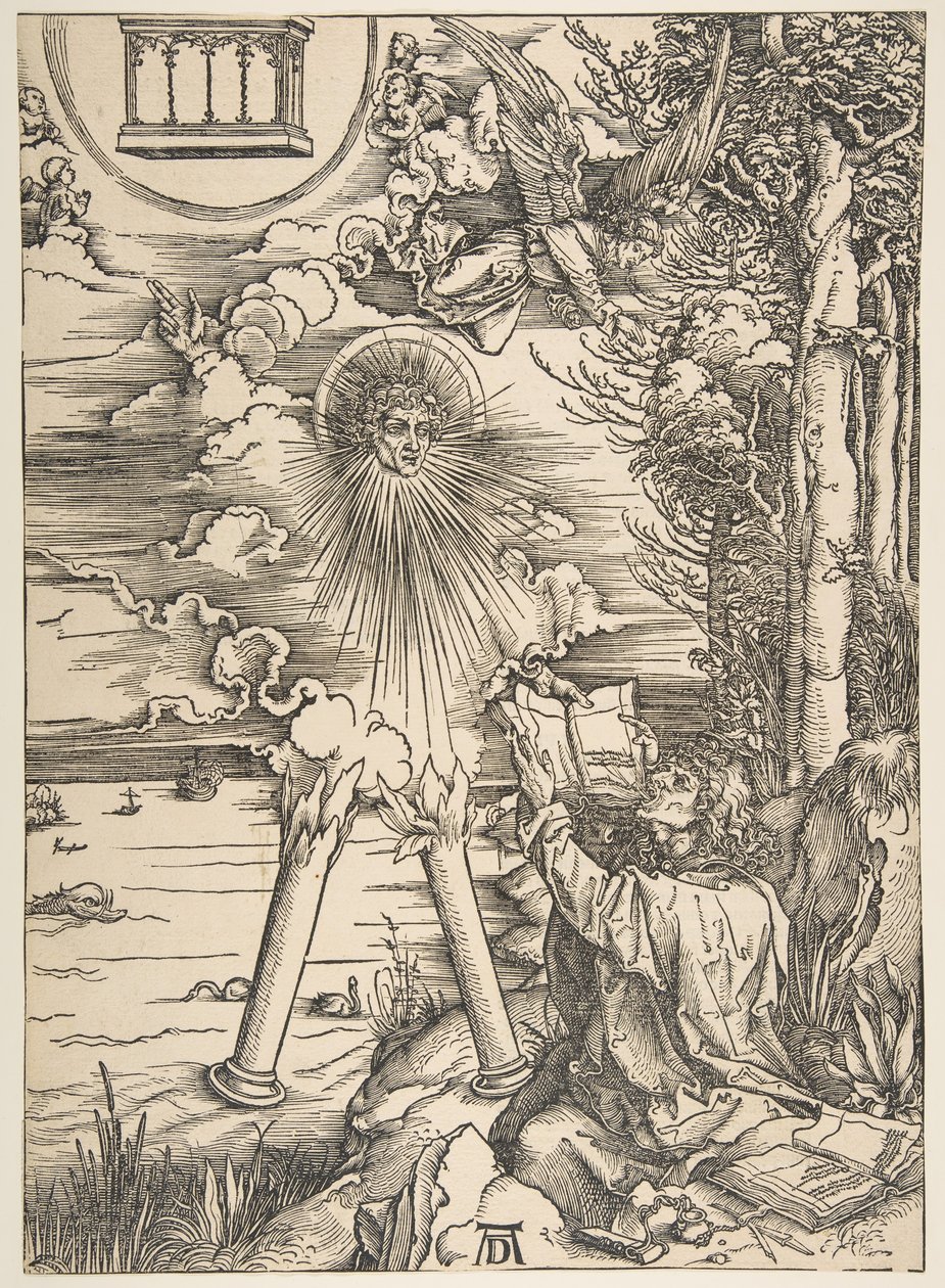 Saint John Swallowing the Book, from The Apocalypse, Latin Edition by Albrecht Dürer