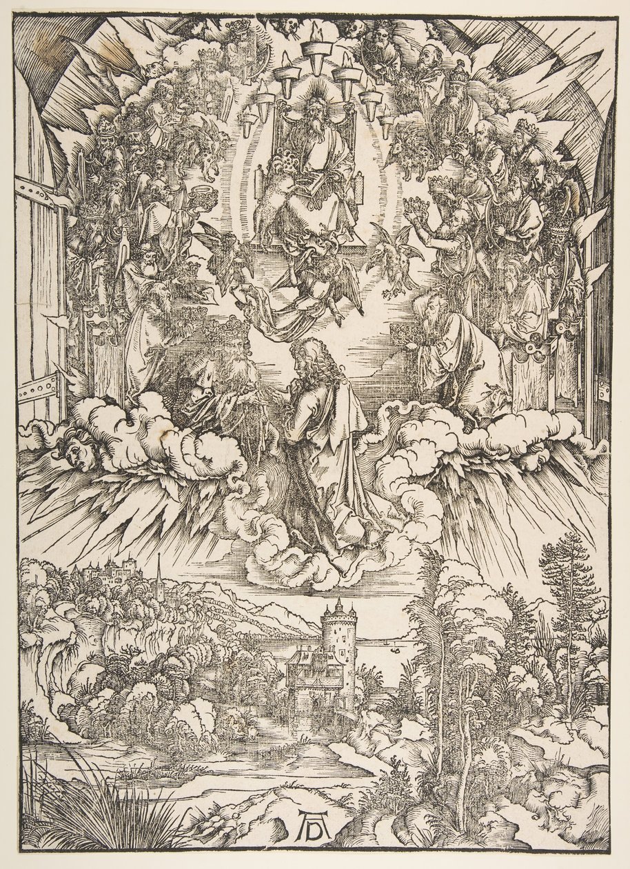 Saint John before God and the Elders, from The Apocalypse by Albrecht Dürer