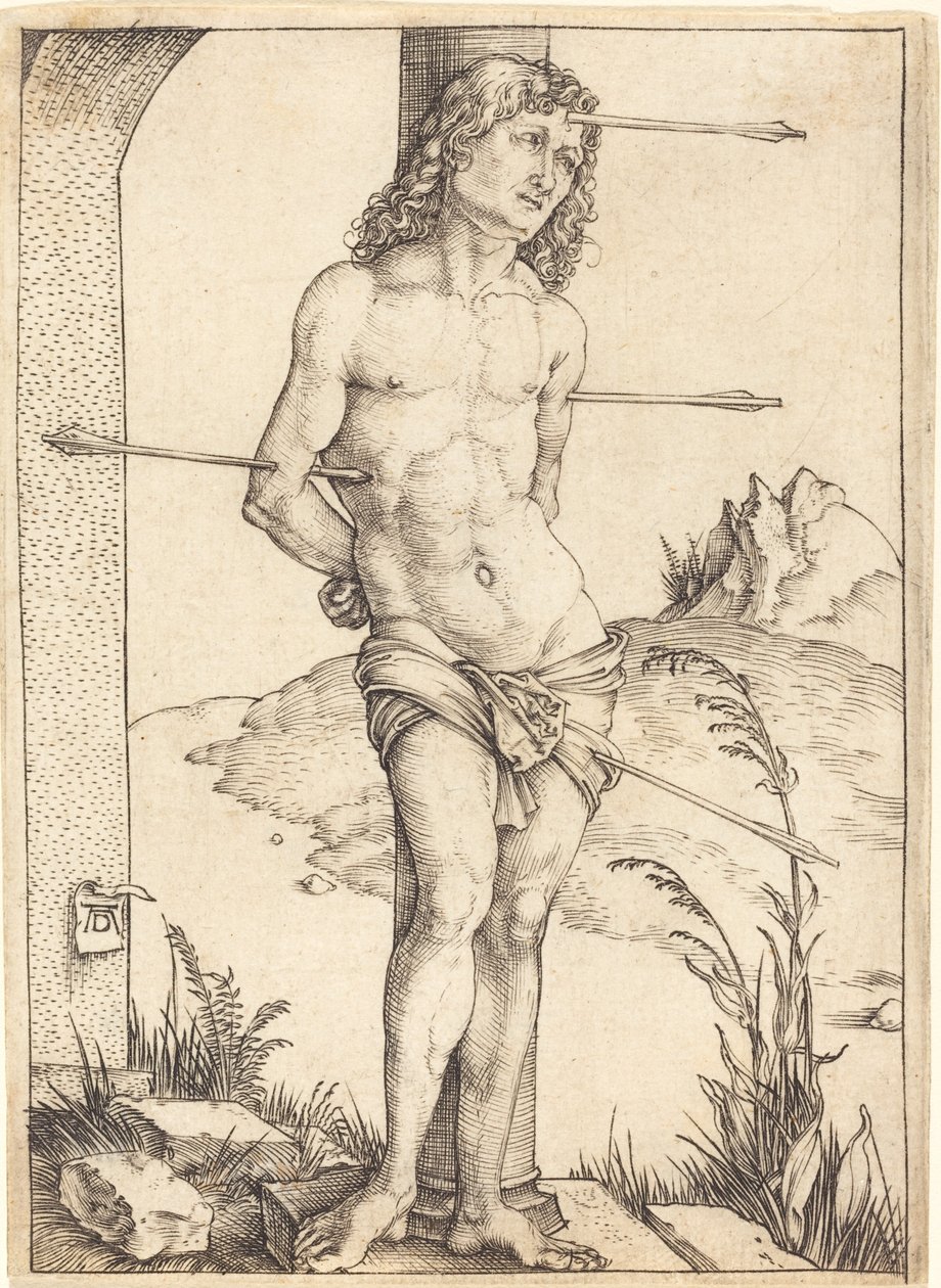 Saint Sebastian Bound to the Column by Albrecht Dürer