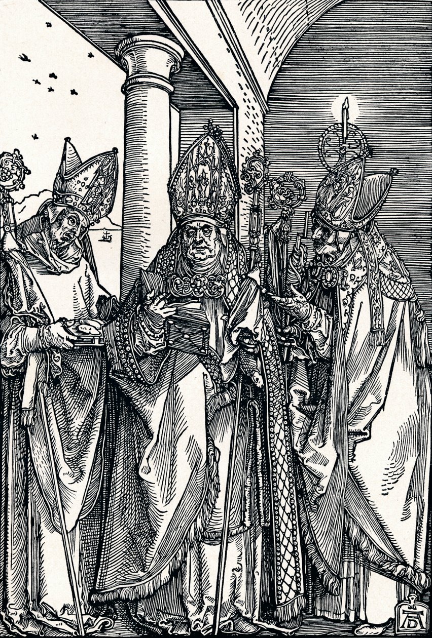 Saints Nicholas, Ulrich and Erasmus by Albrecht Dürer