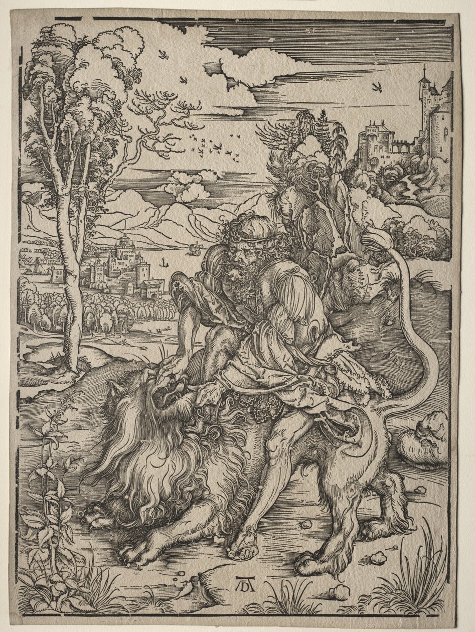 Samson Killing the Lion by Albrecht Dürer