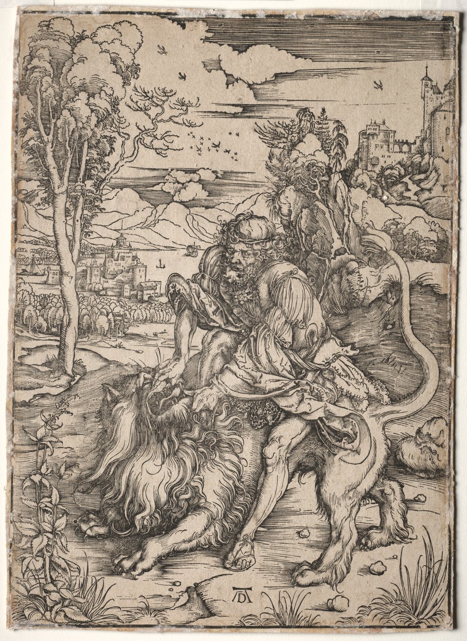 Samson Killing the Lion, c1496-1497 by Albrecht Dürer