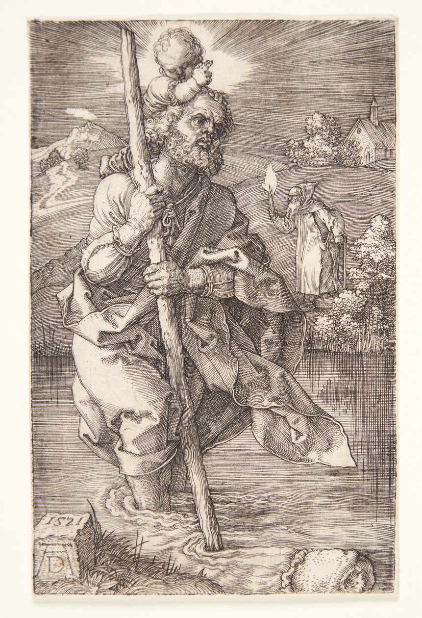 St. Christopher Facing to the Right by Albrecht Dürer