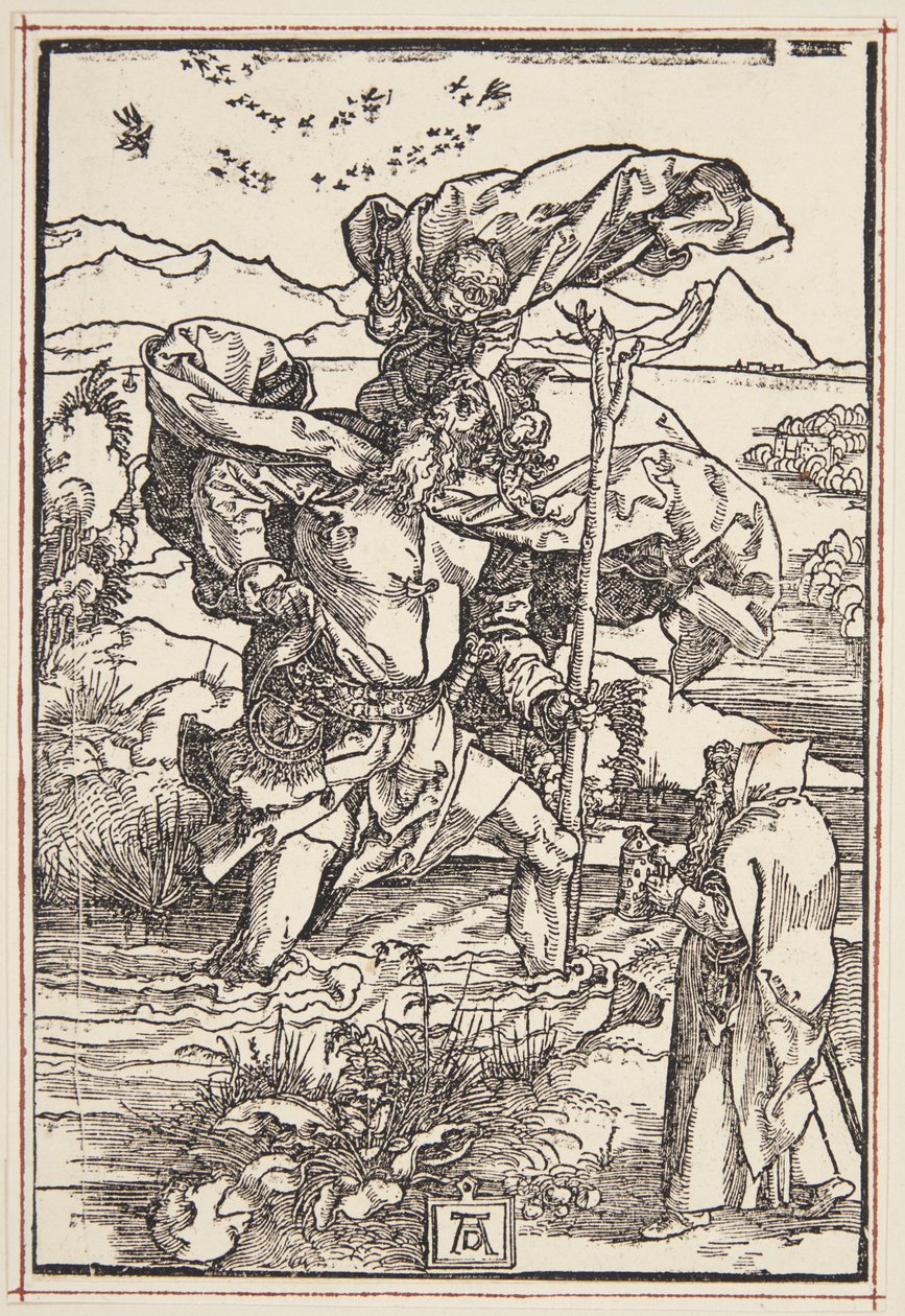 St. Christopher in the Wilderness with a Flight of Birds by Albrecht Dürer