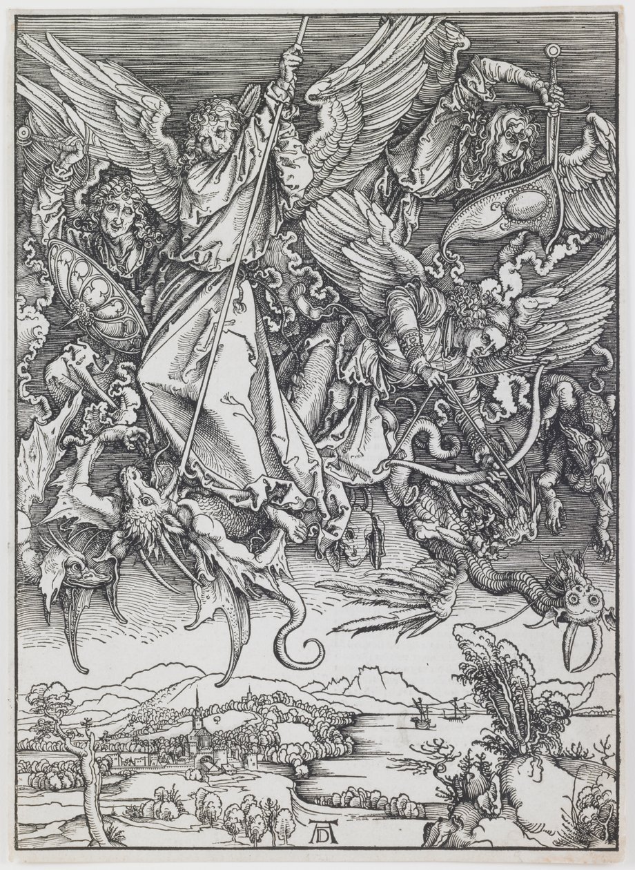 St. Michael Fighting the Dragon, from the series “The Apocalypse” by Albrecht Dürer