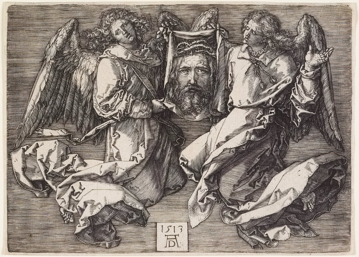 Sudarium Displayed by Two Angels by Albrecht Dürer