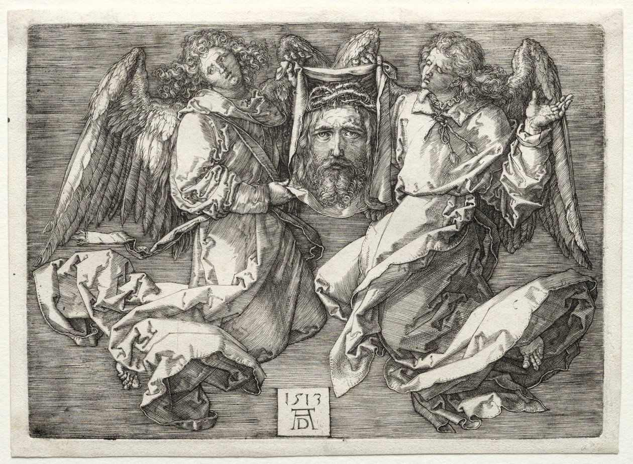 Sudarium Displayed by Two Angels by Albrecht Dürer