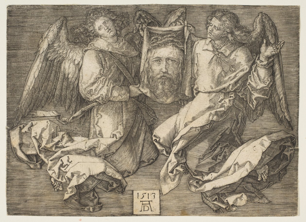 Sudarium Held by Two Angels by Albrecht Dürer