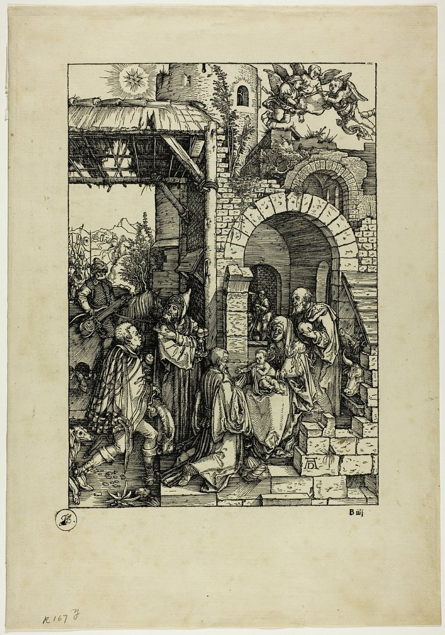 The Adoration of the Magi, from The Life of the Virgin by Albrecht Dürer