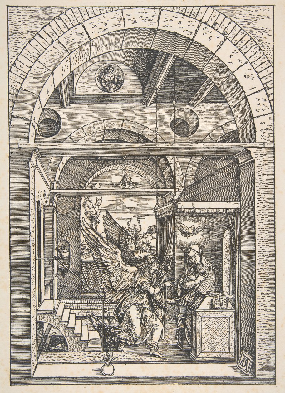 The Annunciation, from "The Life of the Virgin" by Albrecht Dürer