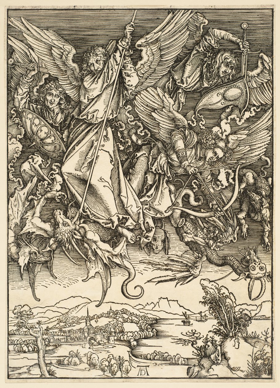 The Apocalypse: Saint Michael Fighting the Dragon by Albrecht Dürer