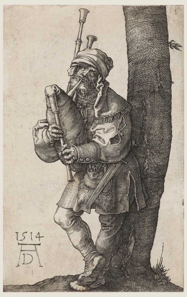 The Bagpiper by Albrecht Dürer