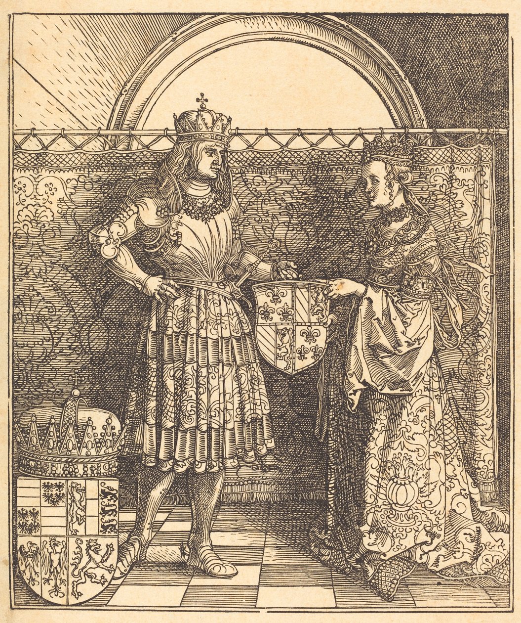 The Betrothal of Maximilian with Mary of Burgundy, 1515 by Albrecht Dürer