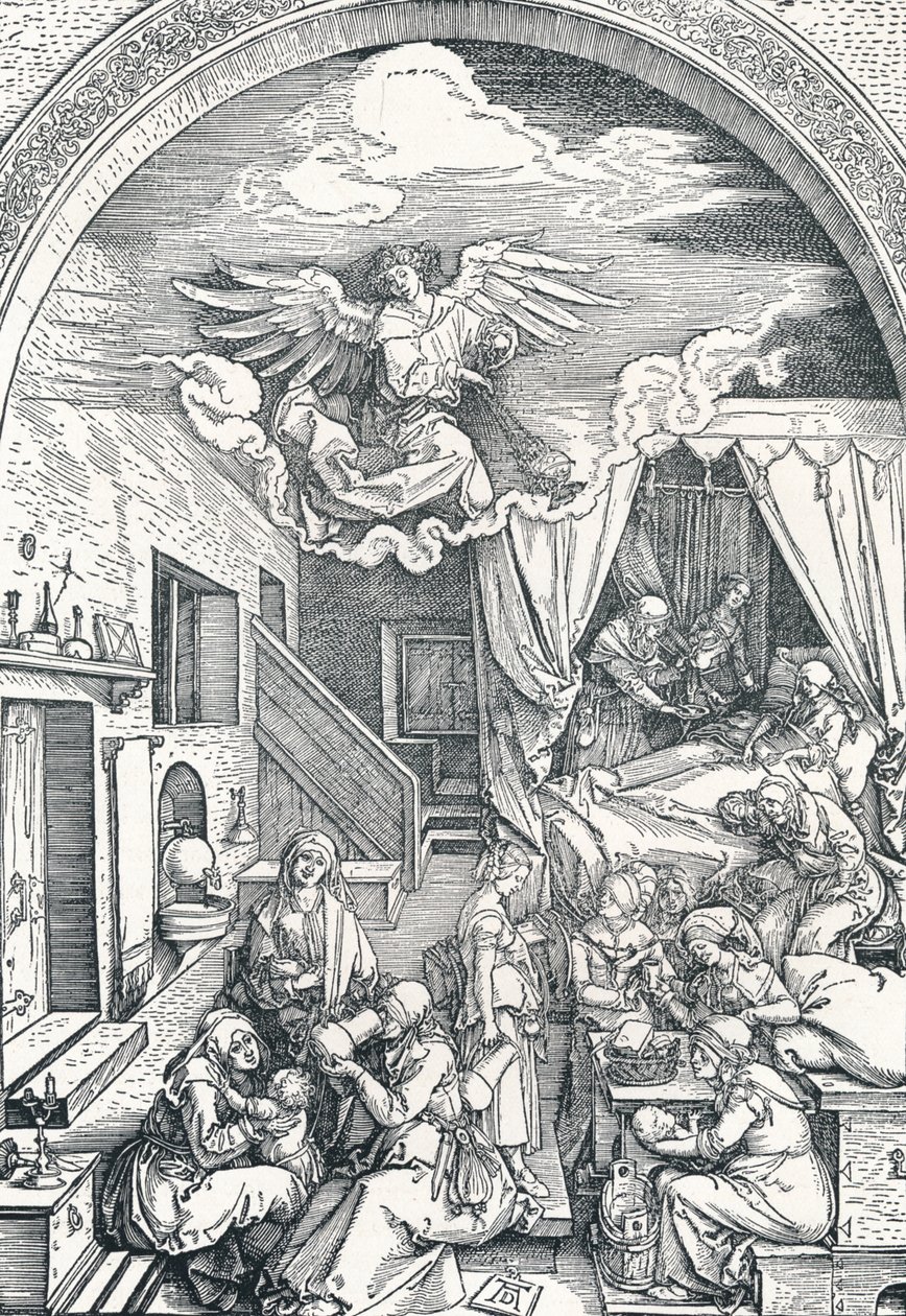 The Birth of the Virgin Mary by Albrecht Dürer