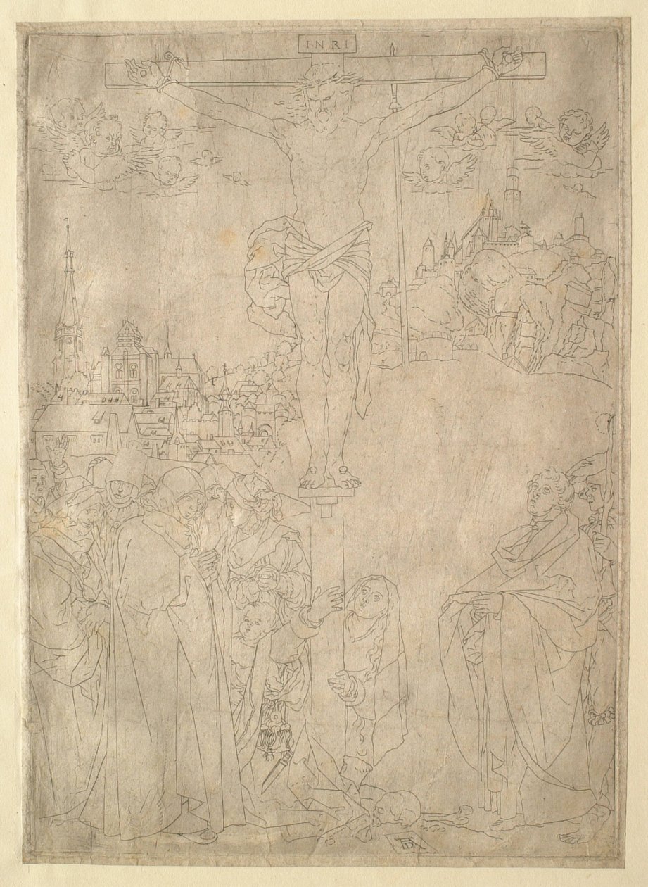 The Crucifixion (Outline) by Albrecht Dürer