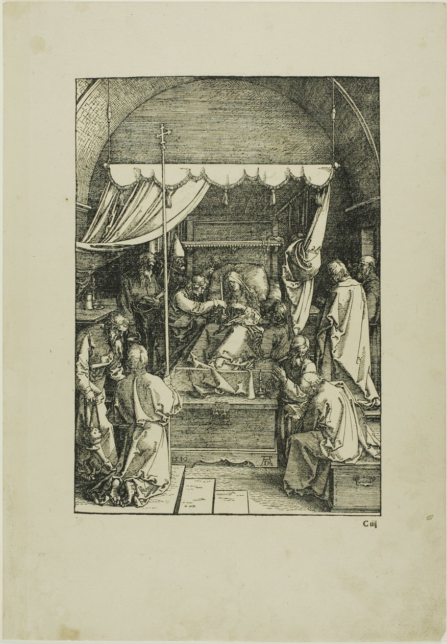 The Death of the Virgin, from The Life of the Virgin by Albrecht Dürer