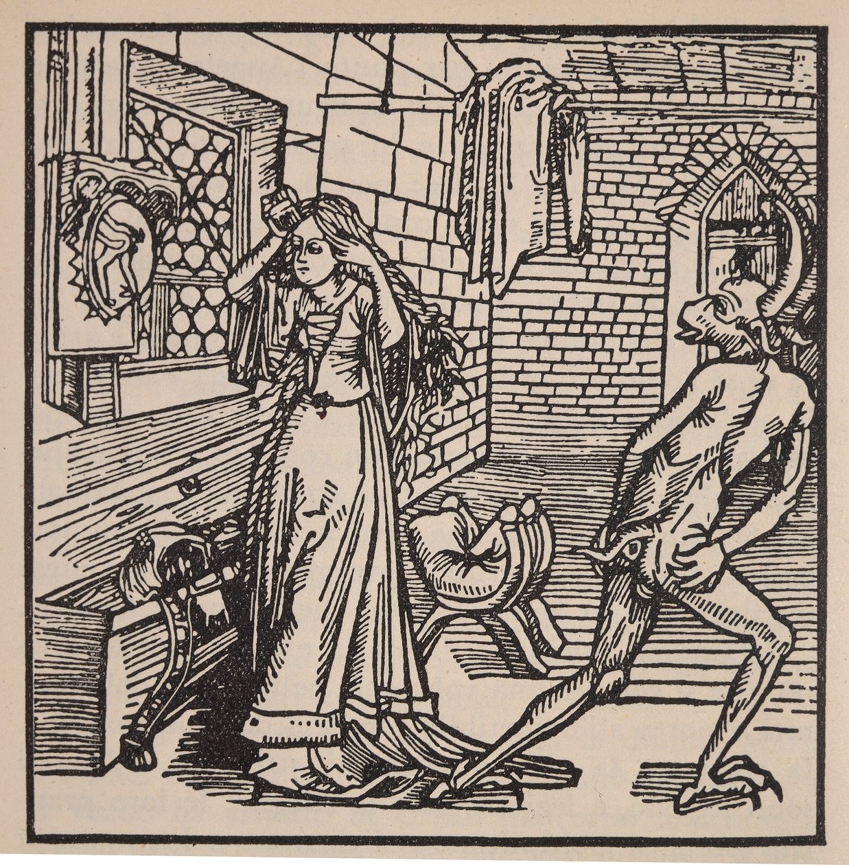 The Demon of Vanity and the Coquette, illustration from 