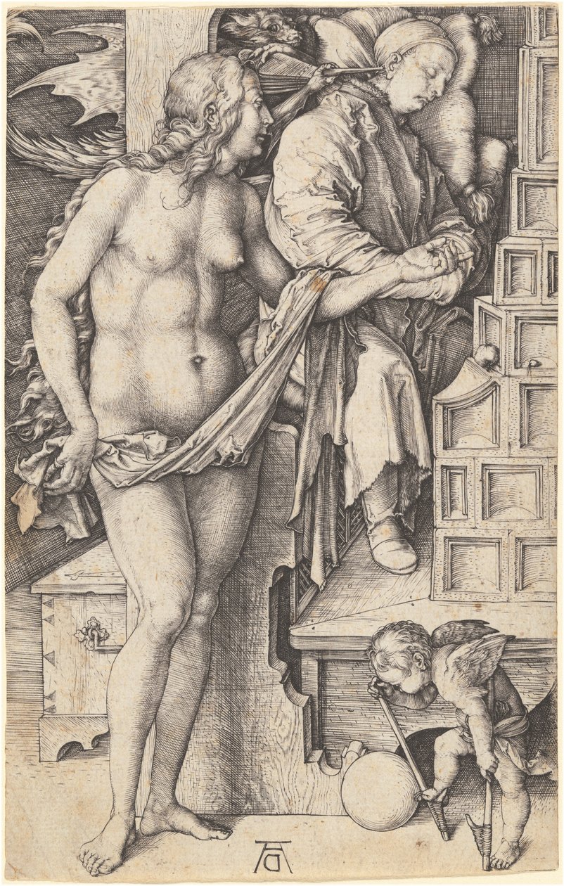 The Dream of the Doctor (Temptation of the Idler) by Albrecht Dürer