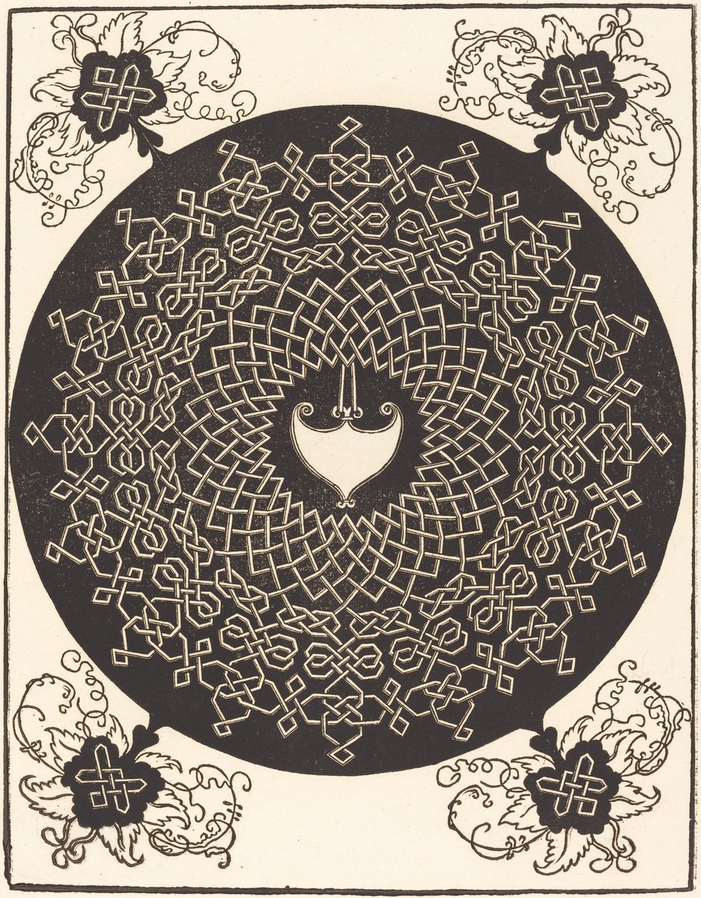 The First Knot (with a Heart-shaped Shield) by Albrecht Dürer