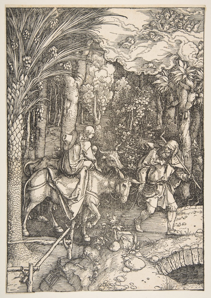 The Flight into Egypt, from The Life of the Virgin, from the Latin Edition, 1511 by Albrecht Dürer