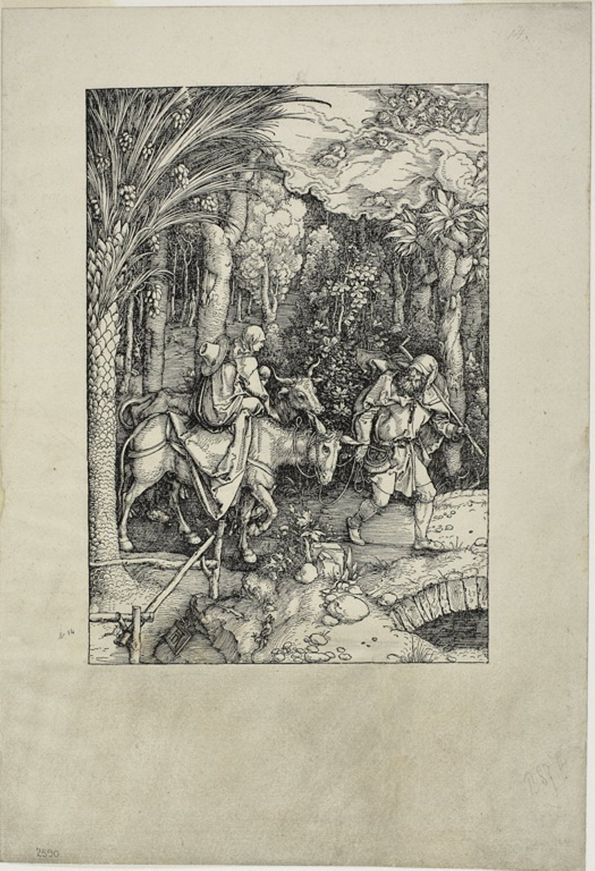 The Flight into Egypt, from the Life of the Virgin by Albrecht Dürer
