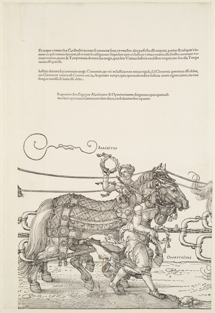 The Great Triumphal Chariot: Alacritas and Oportunitas by Albrecht Dürer
