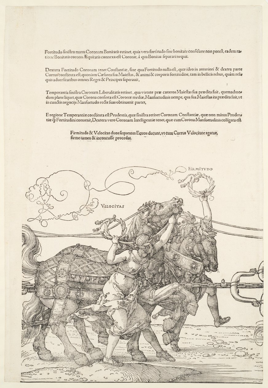 The Great Triumphal Chariot: Velocitas and Firmitudo by Albrecht Dürer