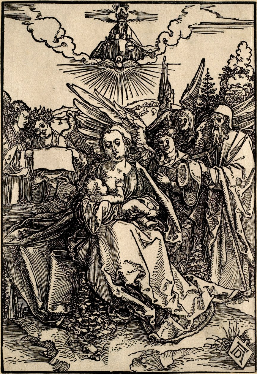 The Holy Family with Five Angels by Albrecht Dürer