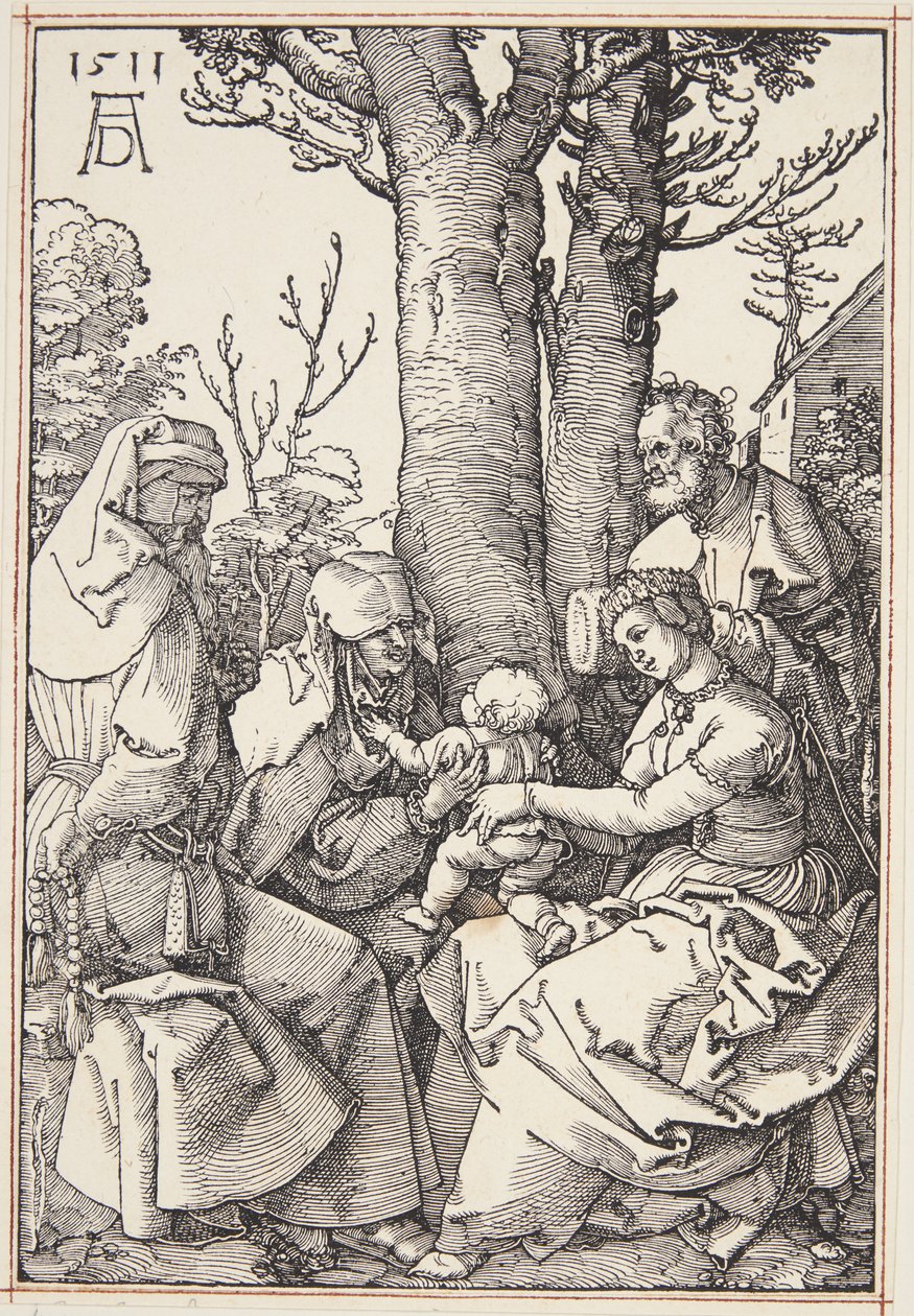 The Holy Family with Joachim and St. Anne by Albrecht Dürer
