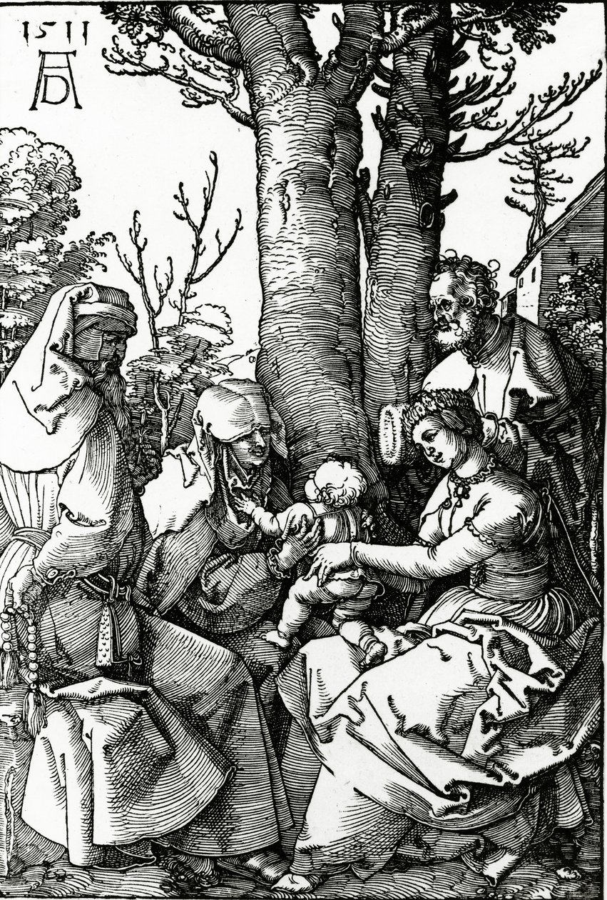 The Holy Family with St. Anne and St. Joachim, 1511 by Albrecht Dürer