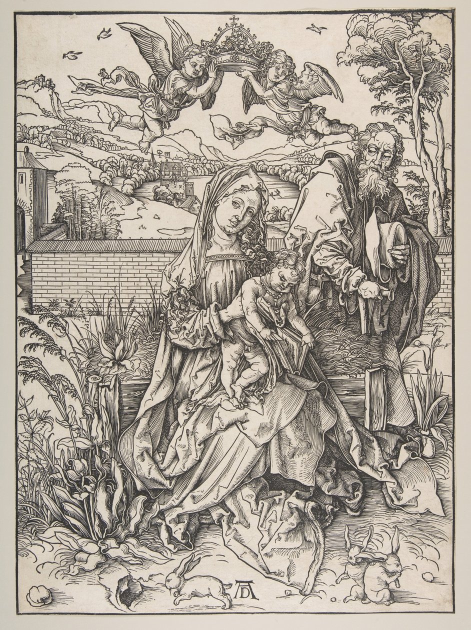 The Holy Family with Three Hares, ca. 1497-98 by Albrecht Dürer