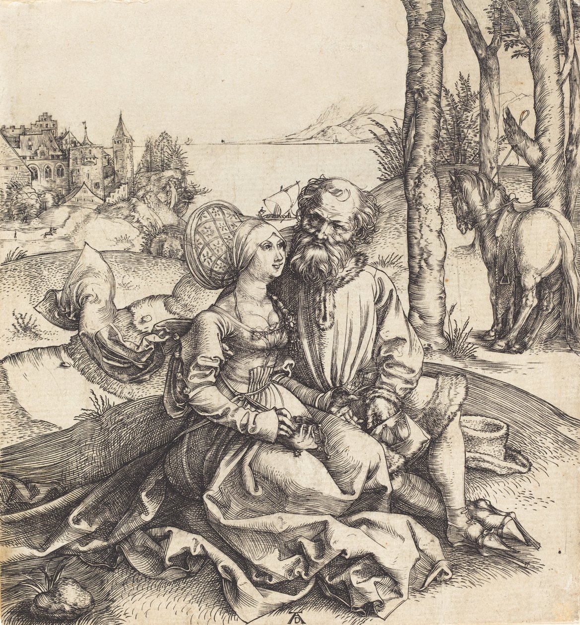 The Ill-Assorted Couple, 1495-1496 by Albrecht Dürer