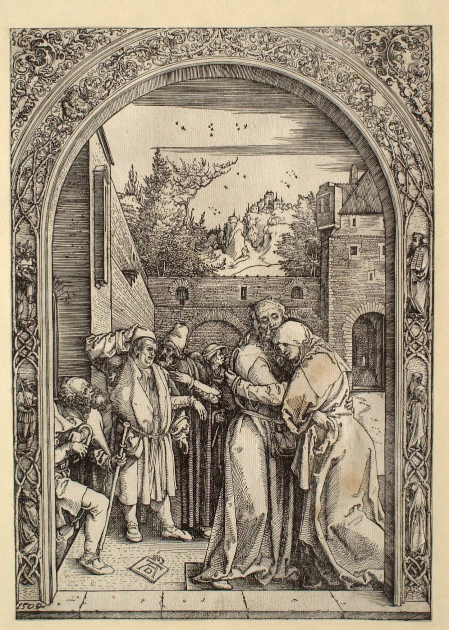The Life of the Virgin: Joachim and Anna at the Golden Gate by Albrecht Dürer
