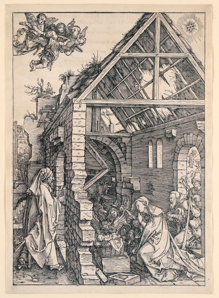 The Nativity, from the Life of the Virgin series by Albrecht Dürer