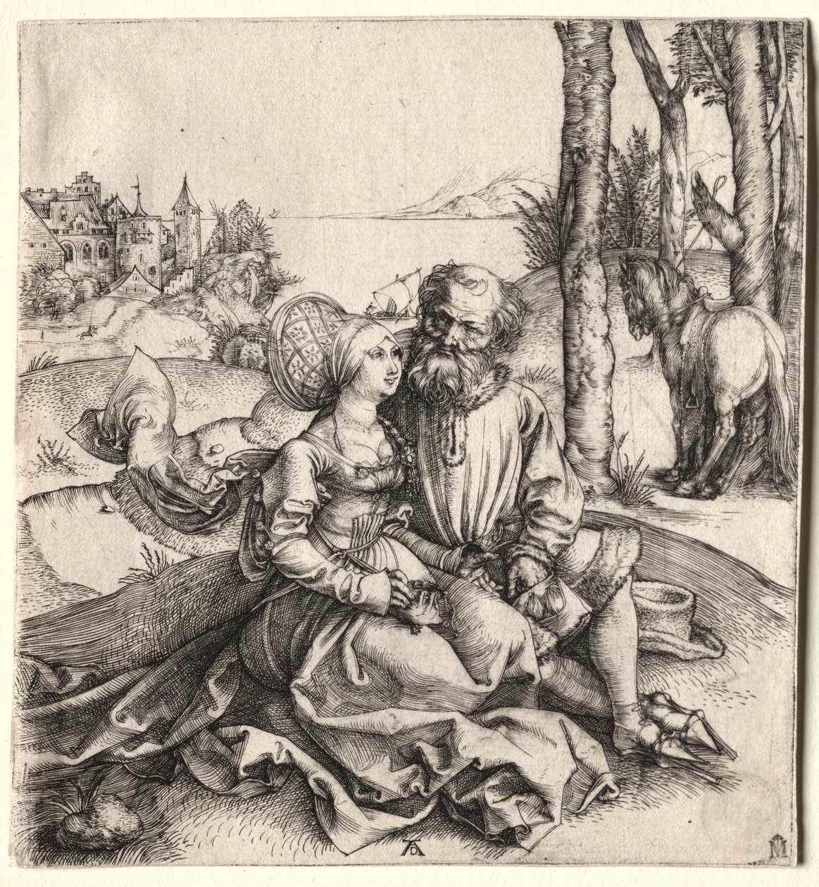 The Offer of Love or the Ill-Assorted Couple by Albrecht Dürer