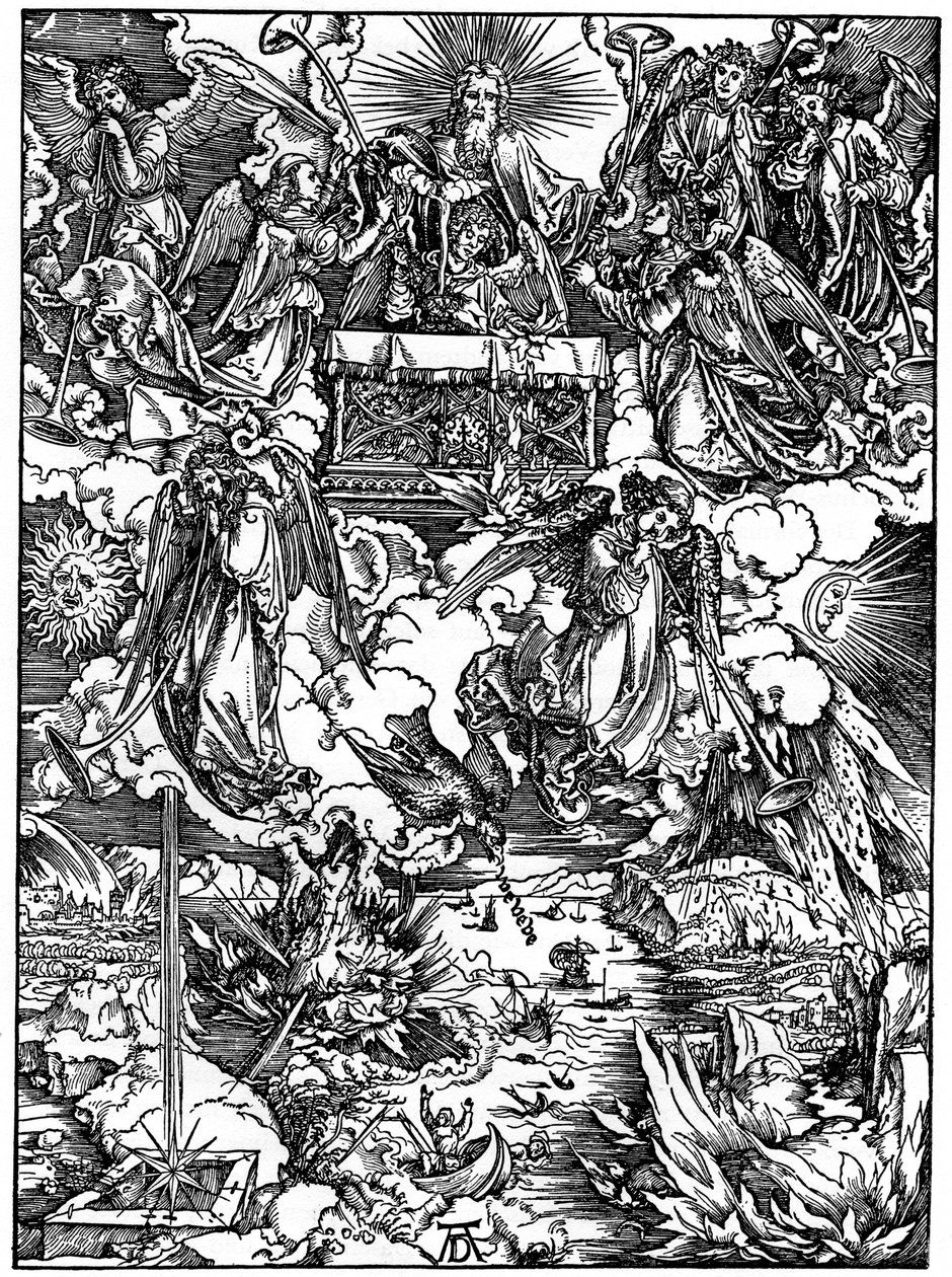 The Opening of the Seventh Seal, The Seven Angels with the Trumpets by Albrecht Dürer