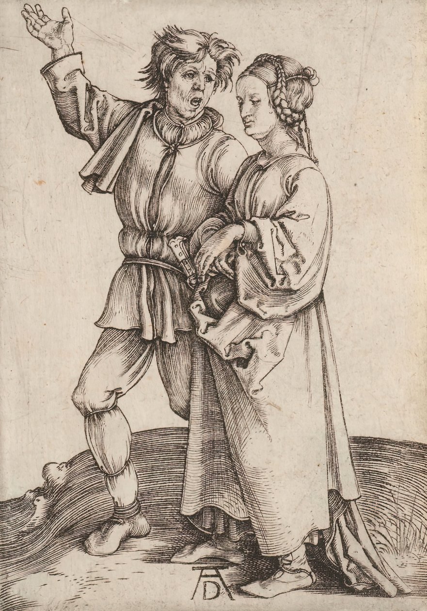 The Rustic Couple The Peasant and his Wife by Albrecht Dürer