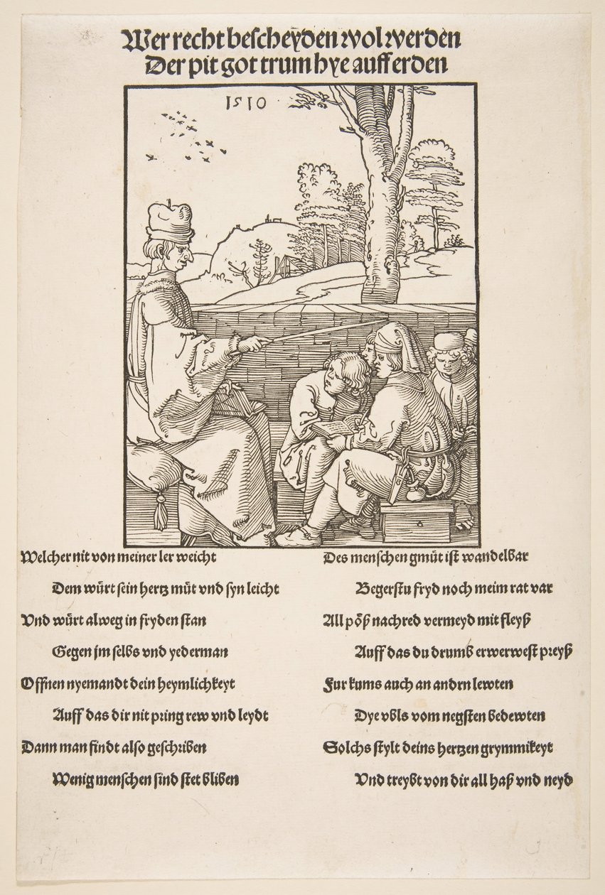 The Schoolmaster by Albrecht Dürer