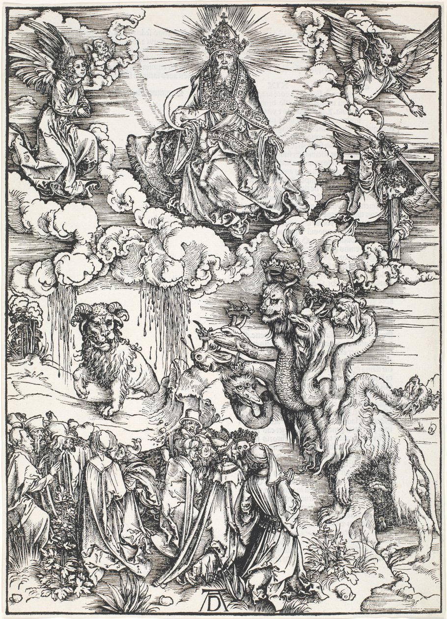 The Seven-Headed Beast and the Beast with Lambs Horns, from The Apocalypse of St. John by Albrecht Dürer
