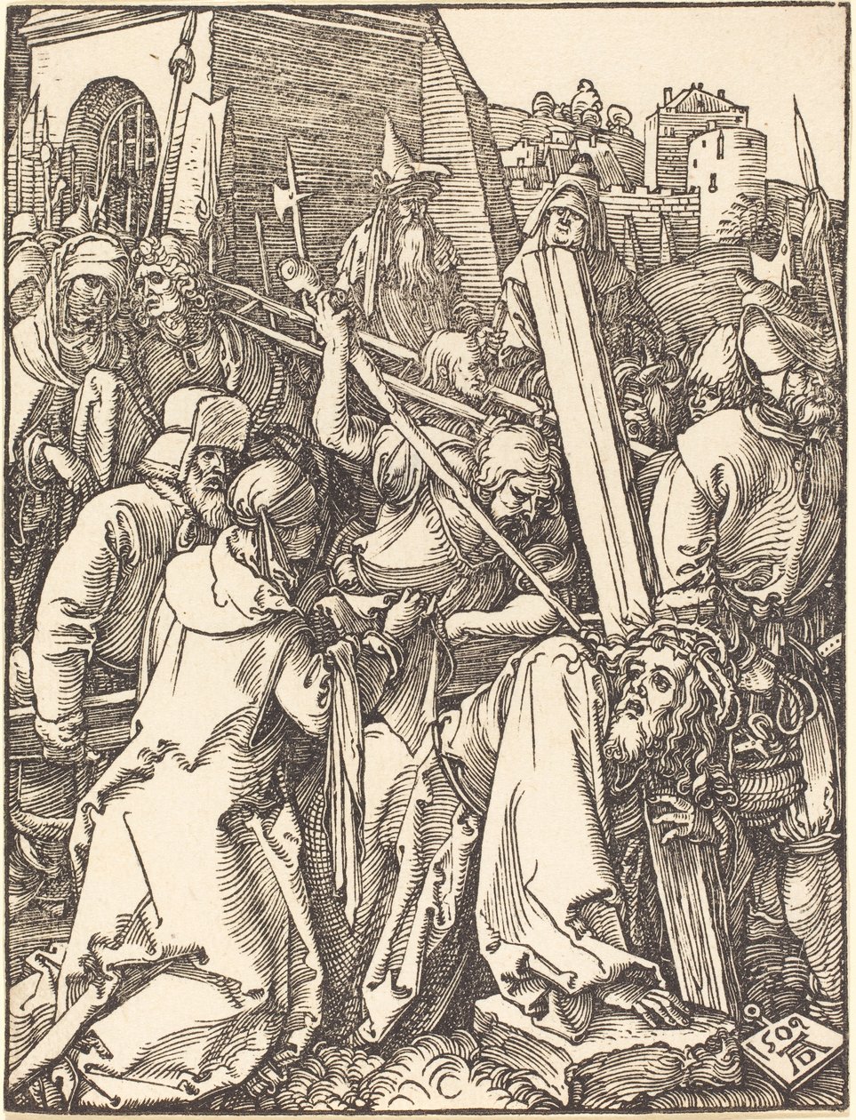 The Small Passion: Christ Bearing the Cross by Albrecht Dürer