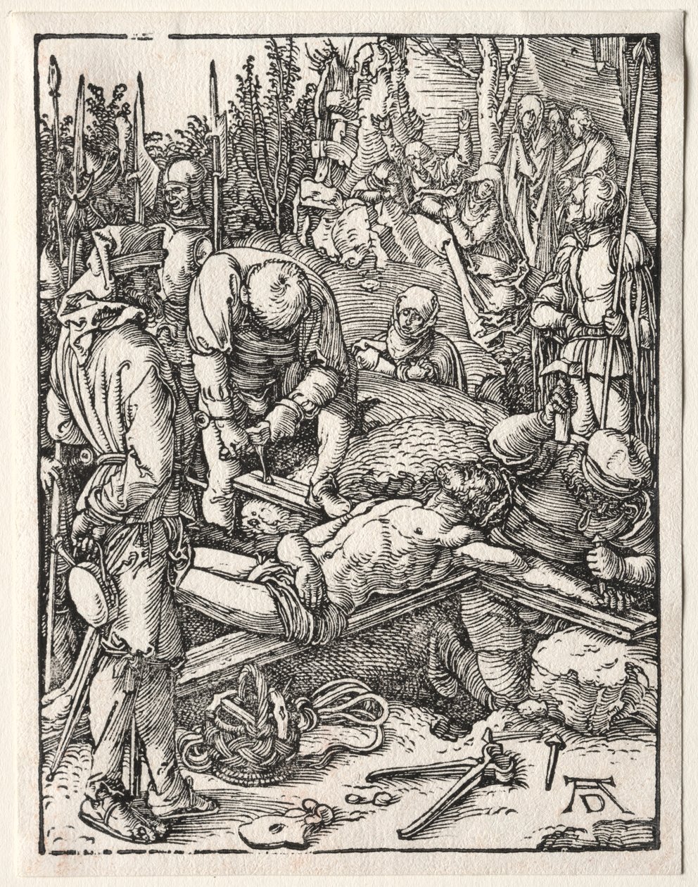 The Small Passion: Christ Being Nailed to the Cross by Albrecht Dürer